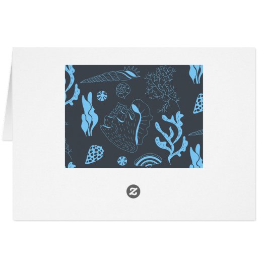 Seamless pattern with sea shells (Back Horizontal)