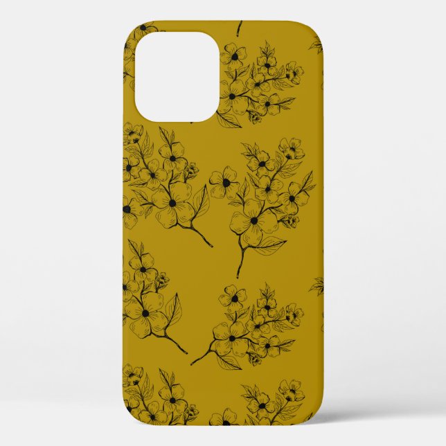 Seamless Pattern with small flowers in liberty sty Case-Mate iPhone Case (Back)