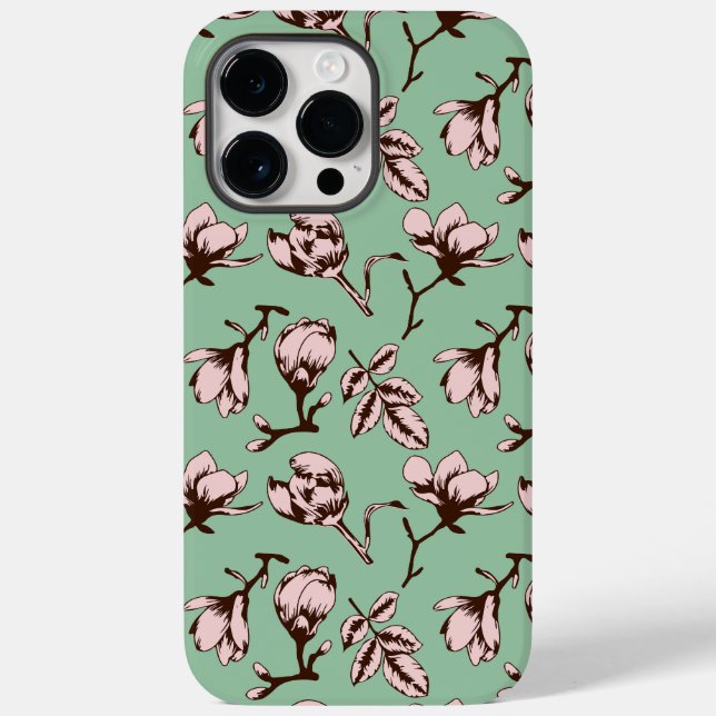 Seamless pattern with spring tree flower buds Case-Mate iPhone case (Back)