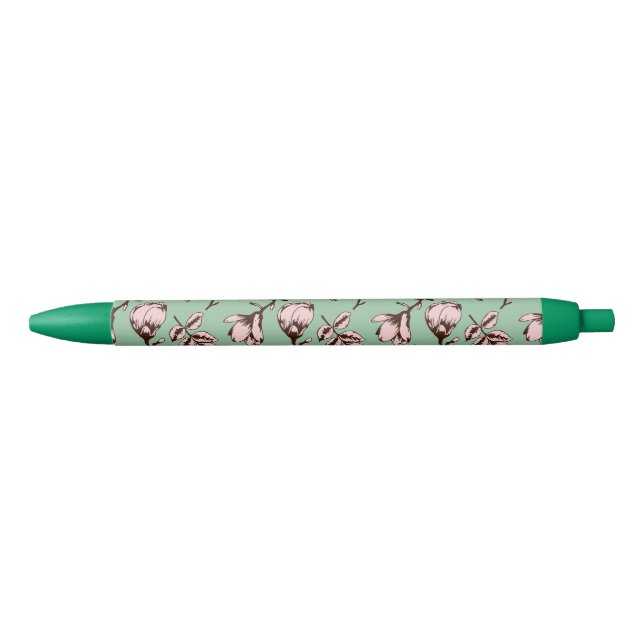 Seamless pattern with spring tree flower buds pen (Front)