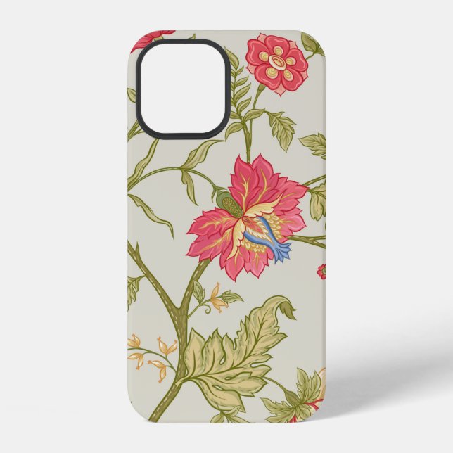 Seamless pattern with stylized ornamental flowers  iphone case (Back)