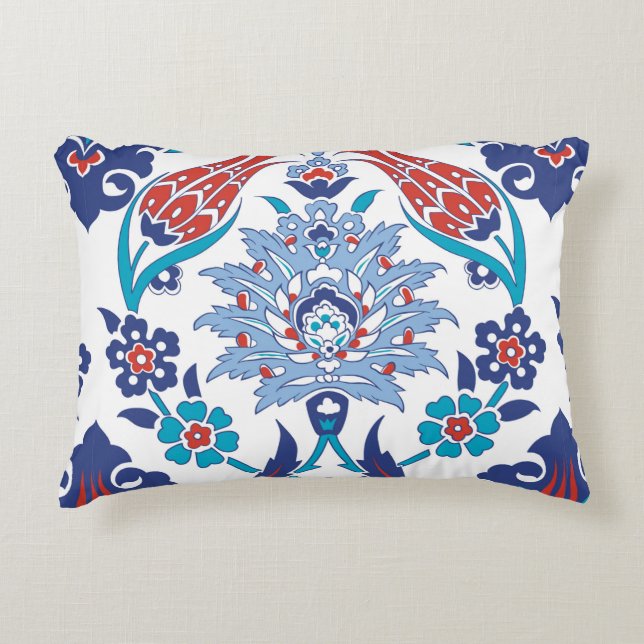 Seamless pattern with traditional turkish style accent pillow (Front)