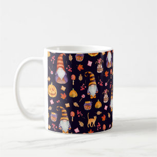 Seamless pattern with vintage Halloween elements. Coffee Mug