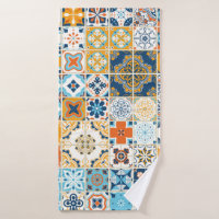 Seamless pattern with with Portuguese tiles. illus
