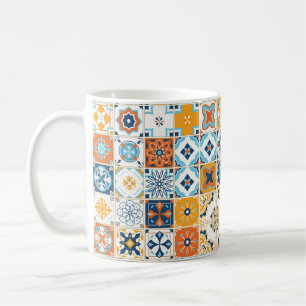 Seamless pattern with with Portuguese tiles. illus Coffee Mug