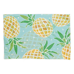 Seamless Pineapple Pattern Tropical Print Pillow Case