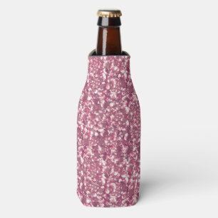 Seamless pink confetti glitter shine sparkle patte bottle cooler