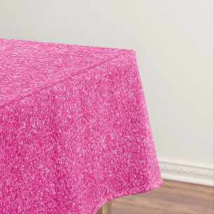 Seamless Pink glitter sparkles glamorous pattern Tablecloth