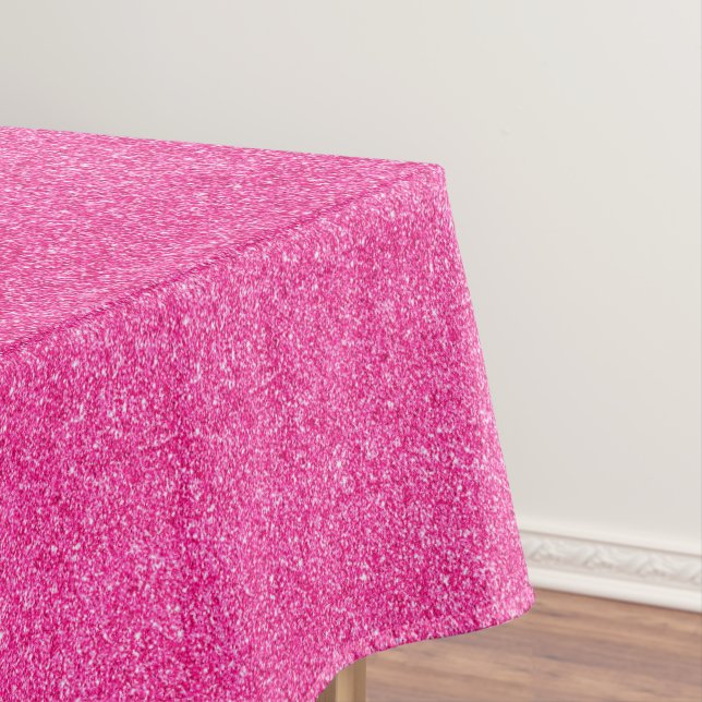 Seamless Pink glitter sparkles glamorous pattern Tablecloth (In Situ)