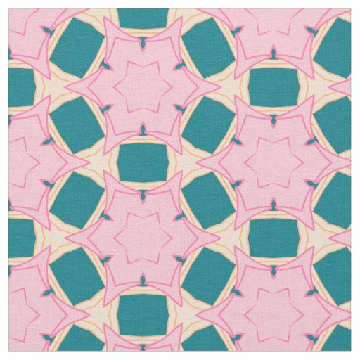 Seamless pinks and blues pattern fabric