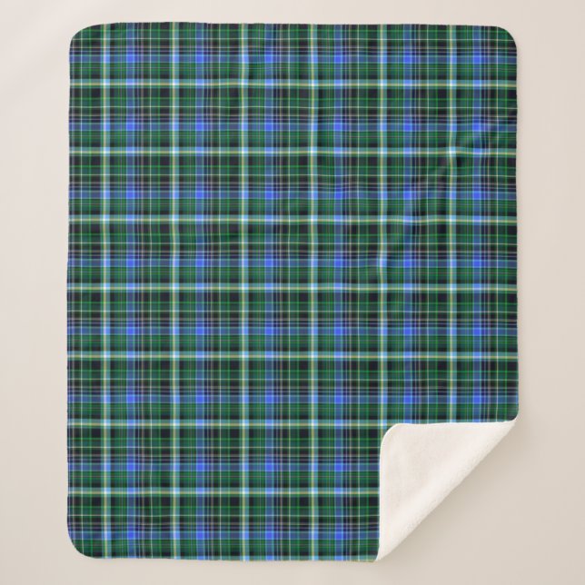 Seamless plaid pattern. Fabric pattern. Texturebac Sherpa Blanket (Front)