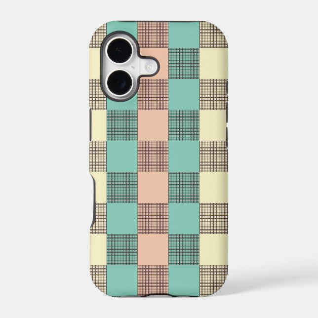 Seamless plaid pattern   iphone case (Back)