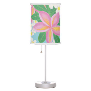 Seamless plumeria Pattern art print Table Lamp