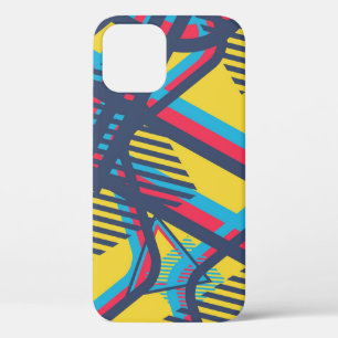 Seamless Pop Art Pattern. Abstract Color Texture w iPhone 12 Case