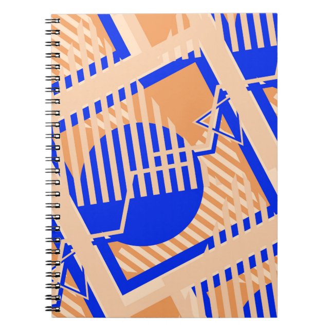 Seamless Pop Art Pattern. Abstract Color Texture w Notebook (Front)