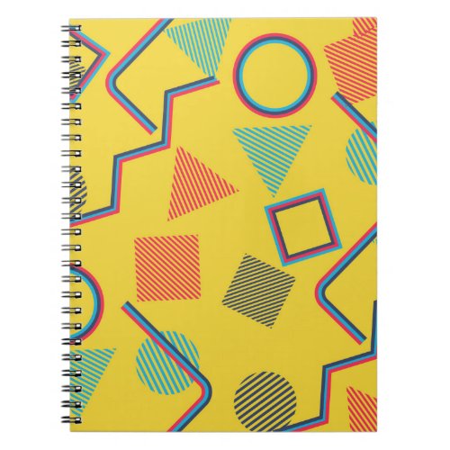 Seamless Pop Art Pattern Abstract Colorful Textur Notebook