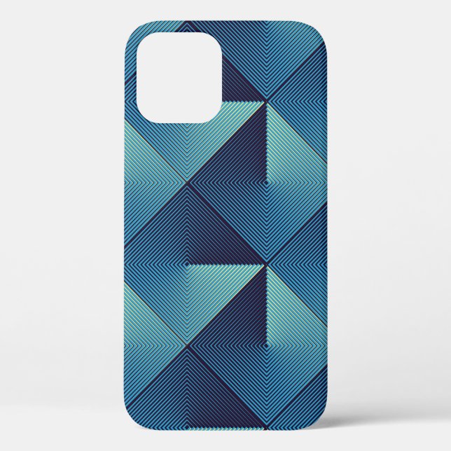 Seamless pop art pattern of lined rhombuses Case-Mate iPhone case (Back)