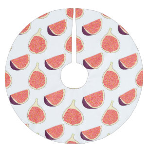 Seamless purple fig: colorful pattern brushed polyester tree skirt