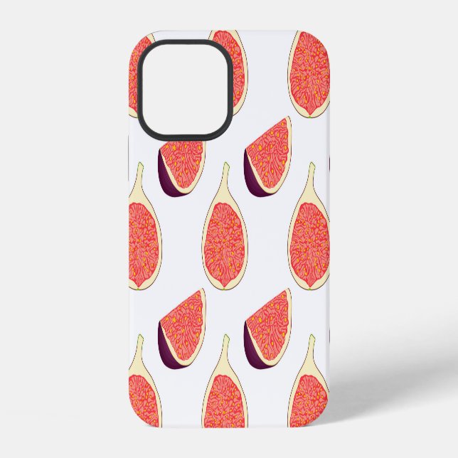 Seamless purple fig: colorful pattern iphone case (Back)