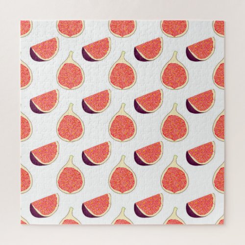 Seamless purple fig colorful pattern jigsaw puzzle