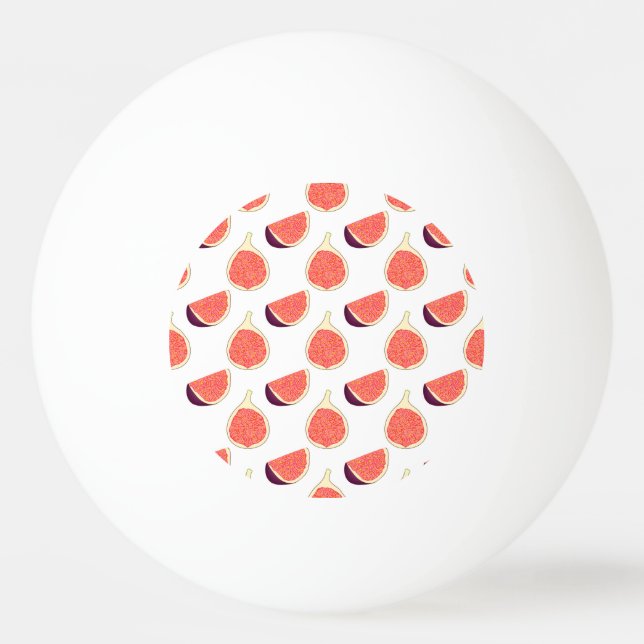 Seamless purple fig: colorful pattern ping pong ball (Front)