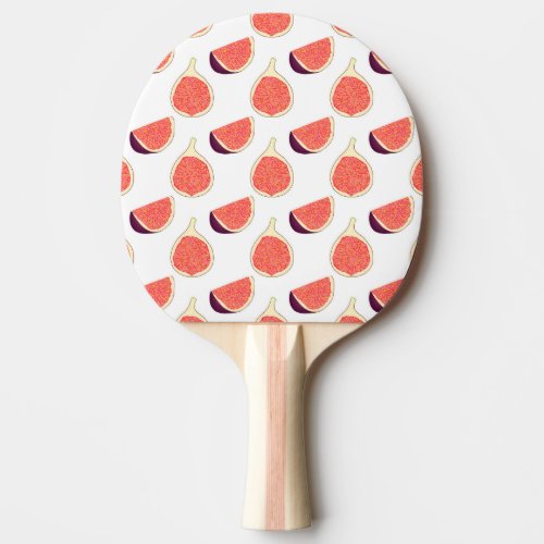 Seamless purple fig colorful pattern ping pong paddle