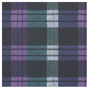Seamless Purple,Green,White,Black Plaid Tartan  Fabric