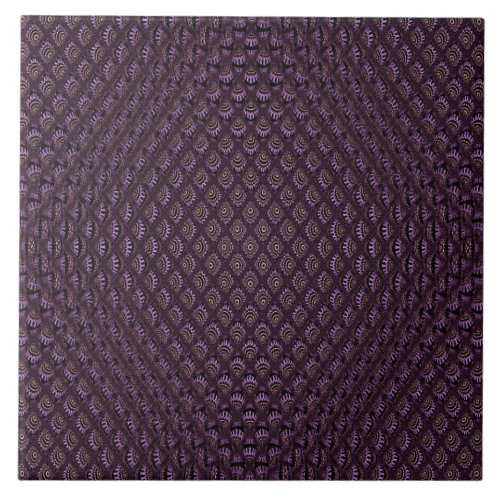 Seamless Purple Pattern Ceramic Tile
