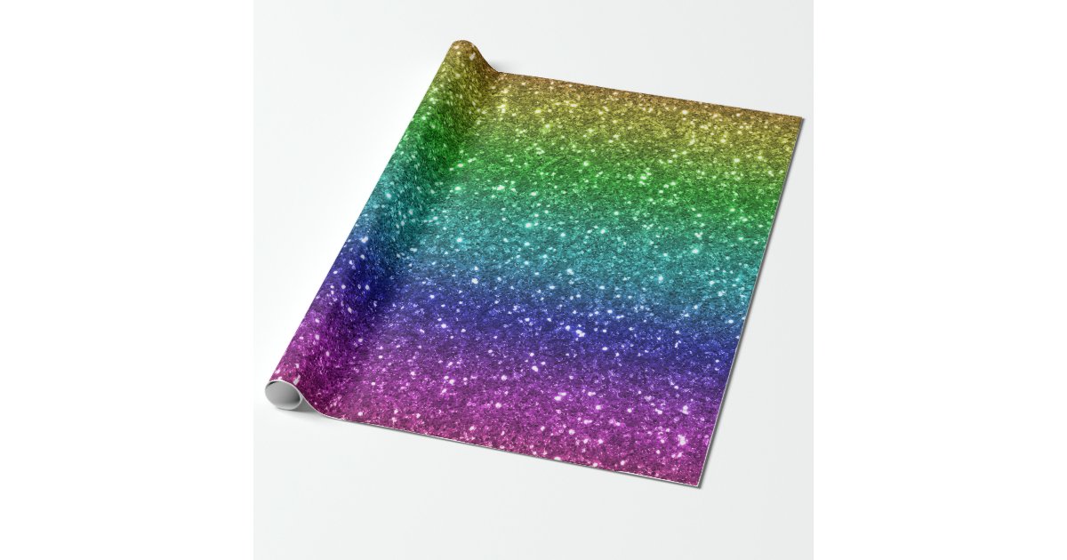 Seamless Rainbow Glitter-1 Wrapping Paper