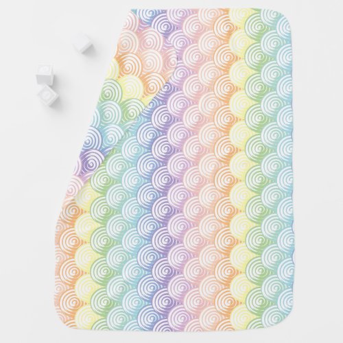 Seamless Rainbow Pattern Colorful and Playful  Baby Blanket