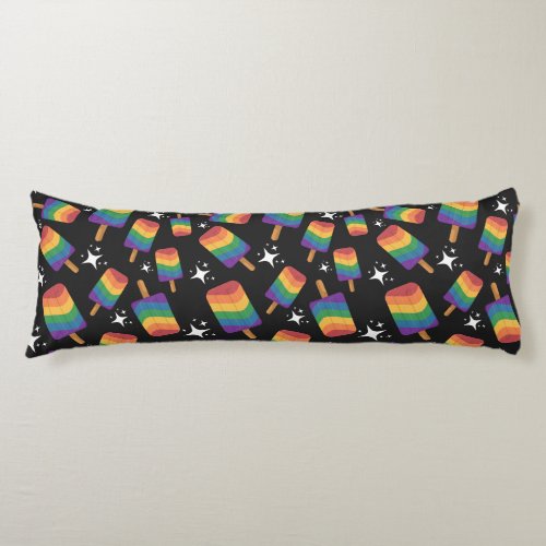 Seamless Reapeating Plaid Asexual Pride Pattern Body Pillow