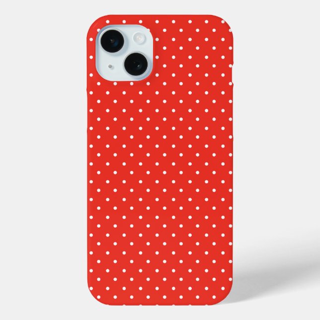Seamless red background polka dot pattern Case-Mate iPhone case (Back)