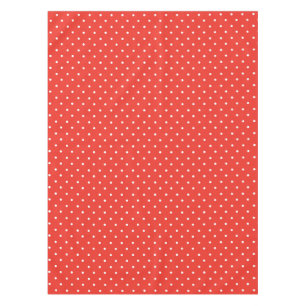 Seamless red background polka dot pattern tablecloth