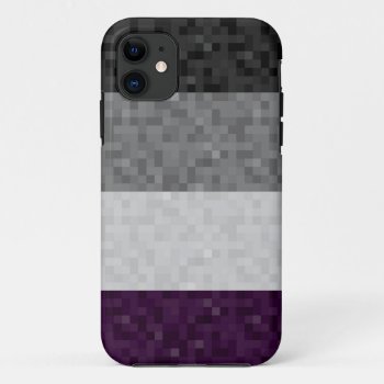 Seamless Repeating Asexual Pride Pixel Flag  Iphone 11 Case by LiveLoudGraphics at Zazzle