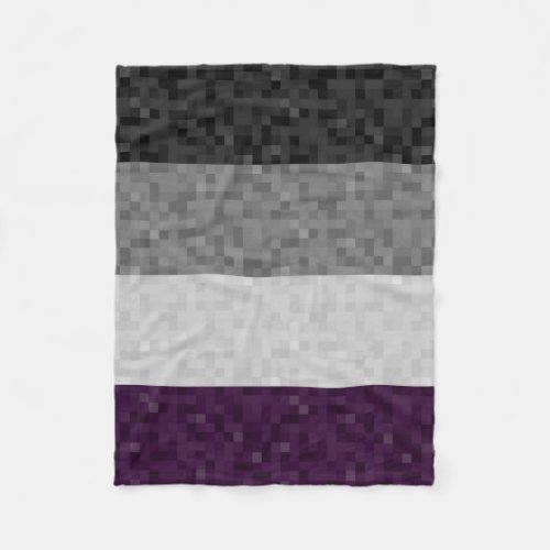 Seamless Repeating Asexual Pride Pixel Flag  Fleece Blanket