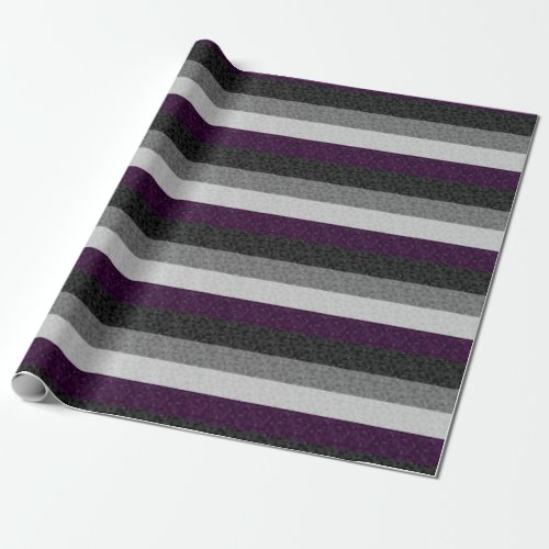 Seamless Repeating Asexual Pride Pixel Flag  Wrapping Paper