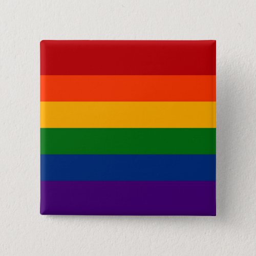 Seamless Repeating LGBTQ Pride Rainbow Flag  Pinback Button