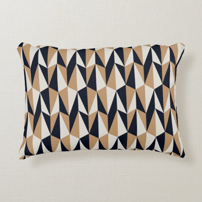 seamless retro pattern accent pillow (Front)
