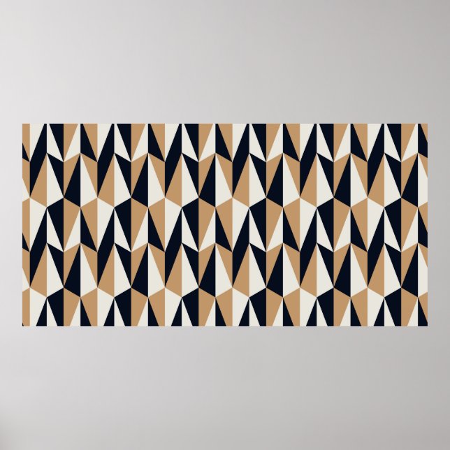 seamless retro pattern poster (Front)
