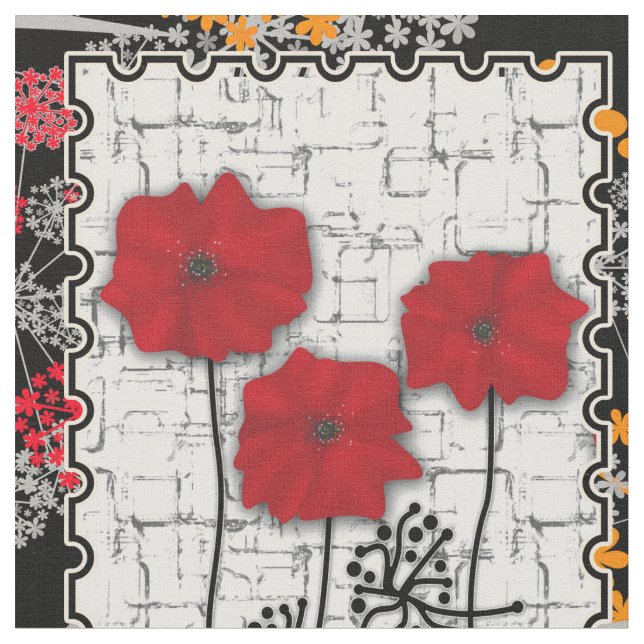 Seamless retro vintage patchwork quilting patches fabric (Close Up)