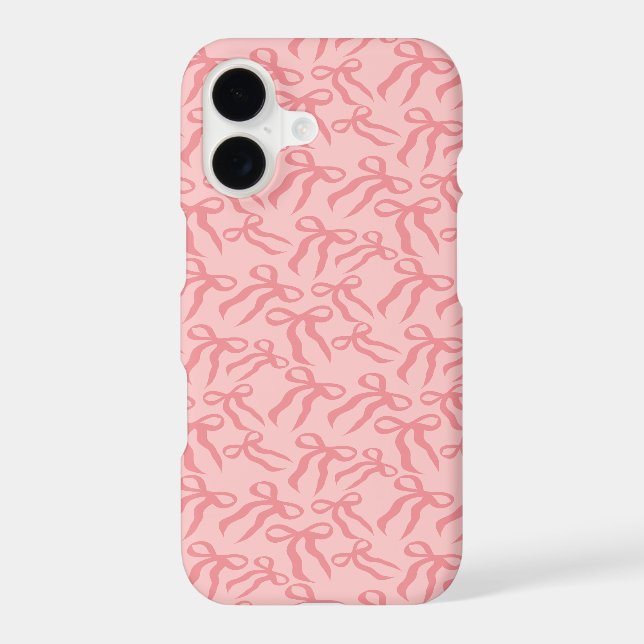 Seamless Ribbon Pattern In Charm And Tea Rose Pink Case-Mate iPhone Case (Back)