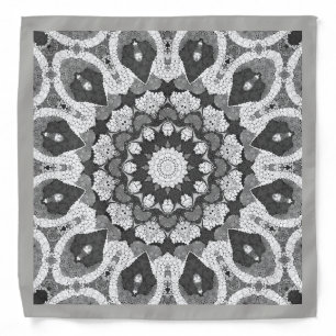 Seamless round circle pointillism dots points mand bandana