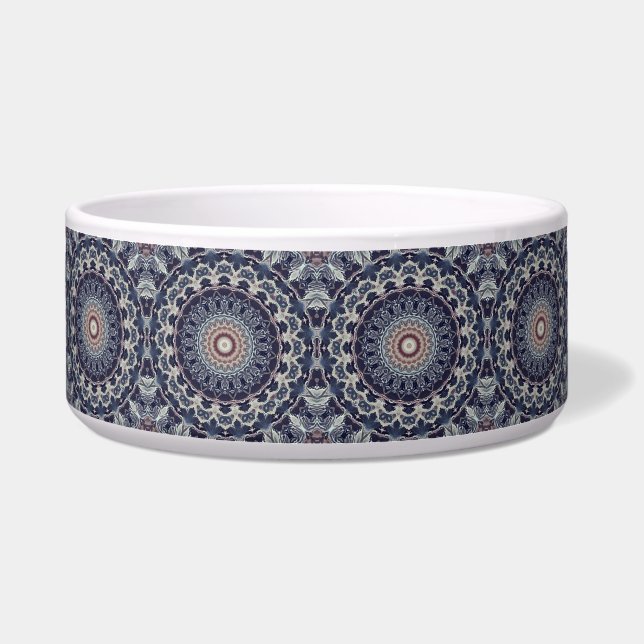 Seamless round ornamental mandala pattern arabic k bowl (Front)