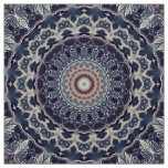 Seamless round ornamental mandala pattern arabic k fabric