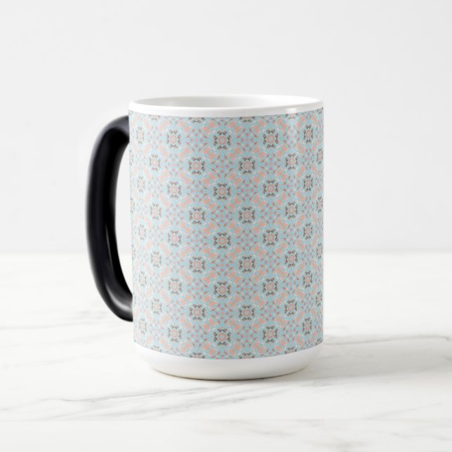 Seamless Seashell Pattern Color Morph Mug (Front Left)