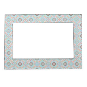 Seamless Seashell Pattern Magnetic Frame