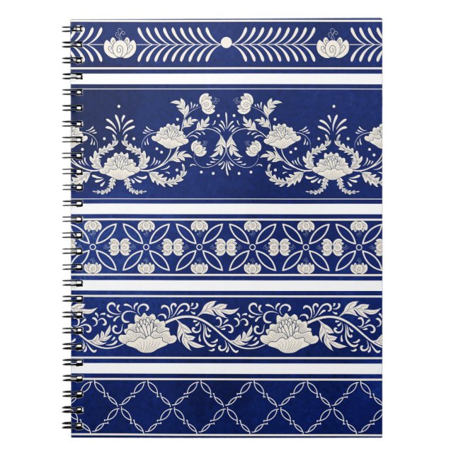 Seamless set of five borders pattern notebook (Front)