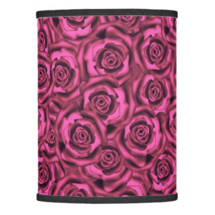 Seamless silk satin roses flowers floral beautiful lamp shade