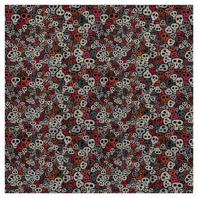Seamless Skulls background Fabric (Swatch)
