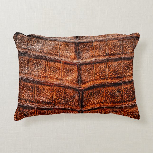 Seamless snake skin texture. Fashion tropical rept Accent Pillow (Front)